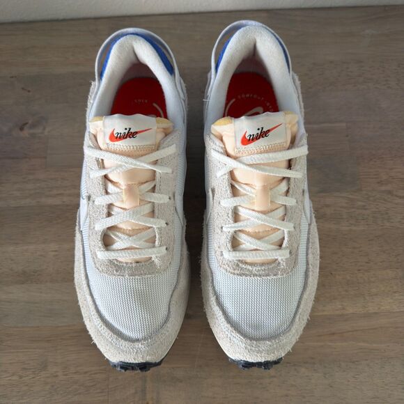 Nike Waffle Debut Vintage Shoes Sneakers Women's 8.5 White Royal Blue DX2931-400 - Picture 6 of 10
